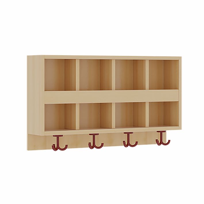 Garderobenablage mit doppelter Ablage, 4 - 7 Plätze